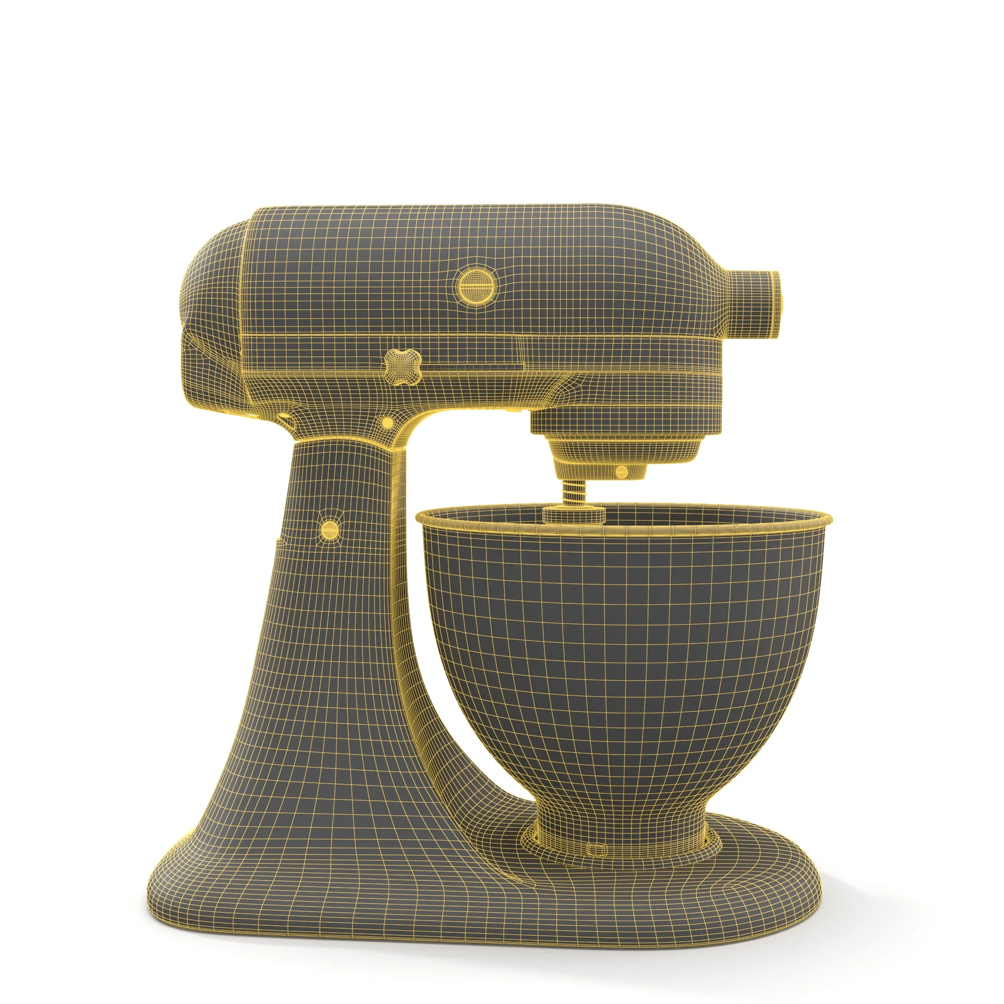 KitchenAid 5K45SSBOB 4 3L Classic Stand Alone Mixer PBR 3D Model_07